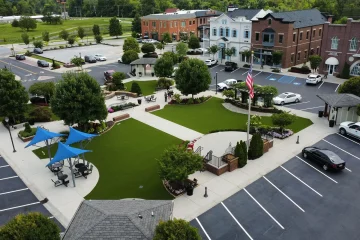 Artificial grass installation from SYNLawn Arkansas