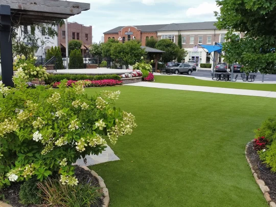 Commercial artificial grass installation from SYNLawn