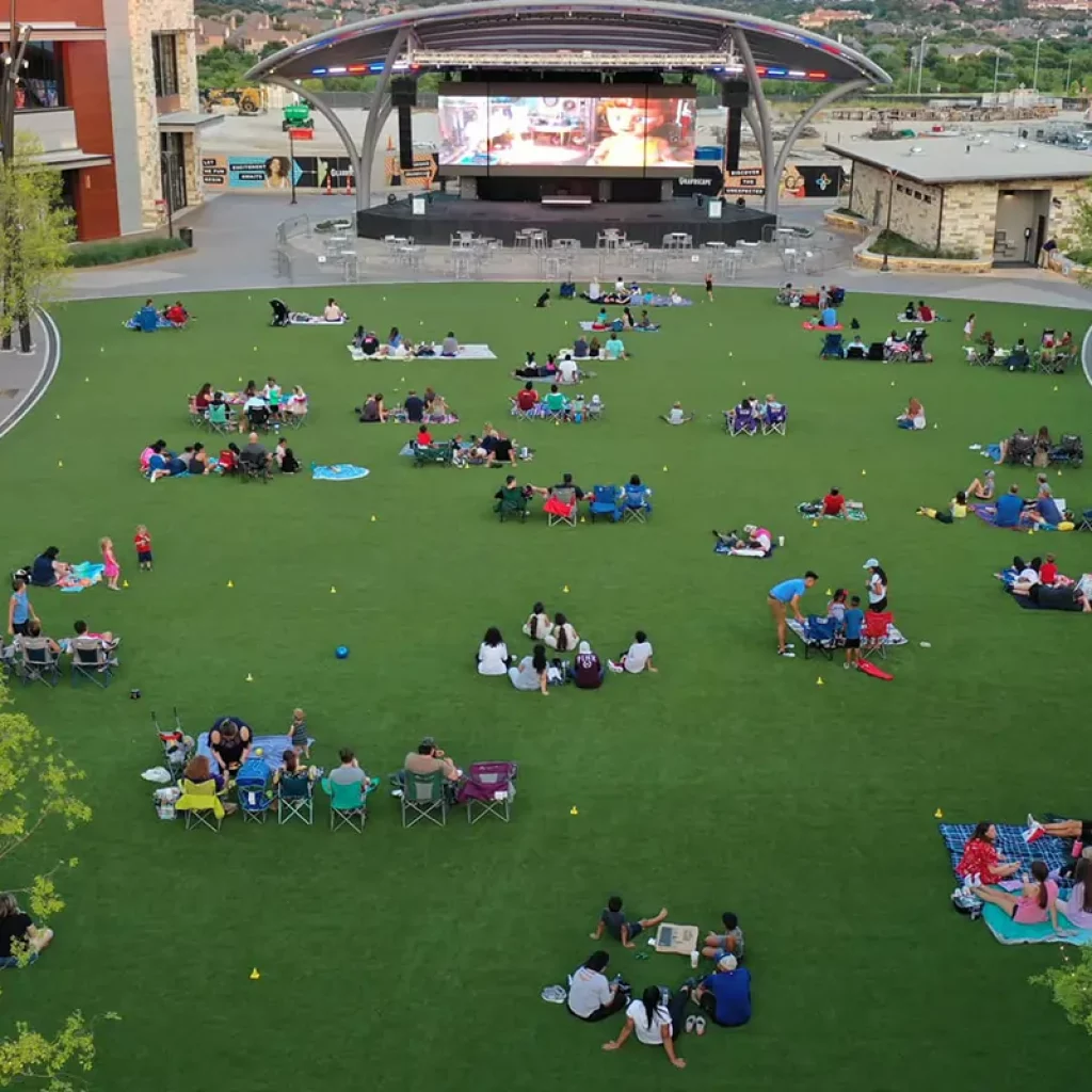 outdoor commercial artificial grass lawn