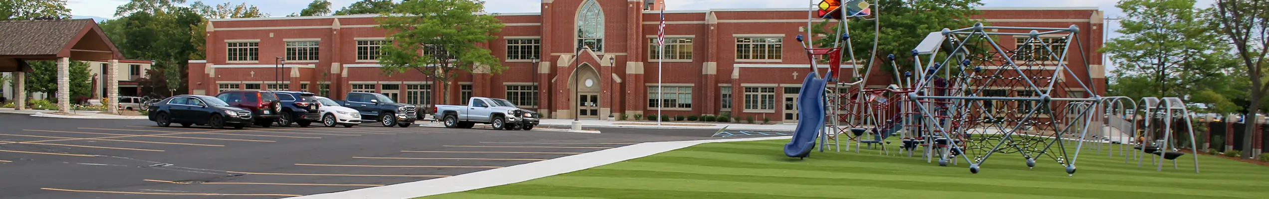Artificial grass playground installed by SYNLawn