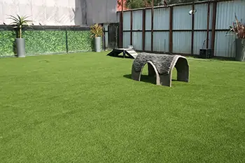 Artificial pet grass installation from SYNLawn