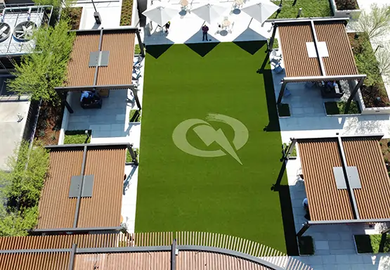 synlawn-artificial-grass-highfill-ar-commercial SYNLawn commercial artificial grass rooftop
