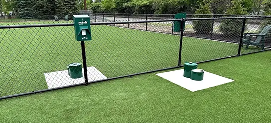 Artificial grass dog park from SYNLawn